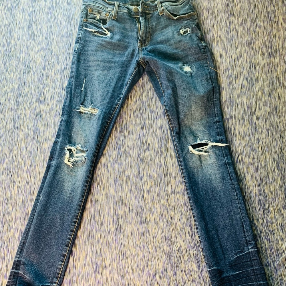 Aeropostale distressed blue jean pants